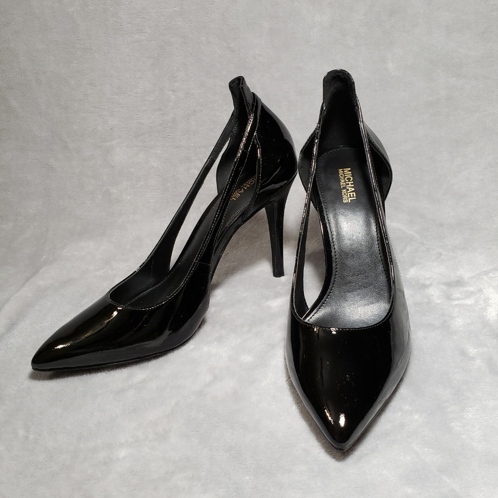 Michael Kors Cercei Leather Pump Stiletto Heels